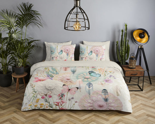 HiP dekbedovertrek Maysa Off White - Katoen Satijn