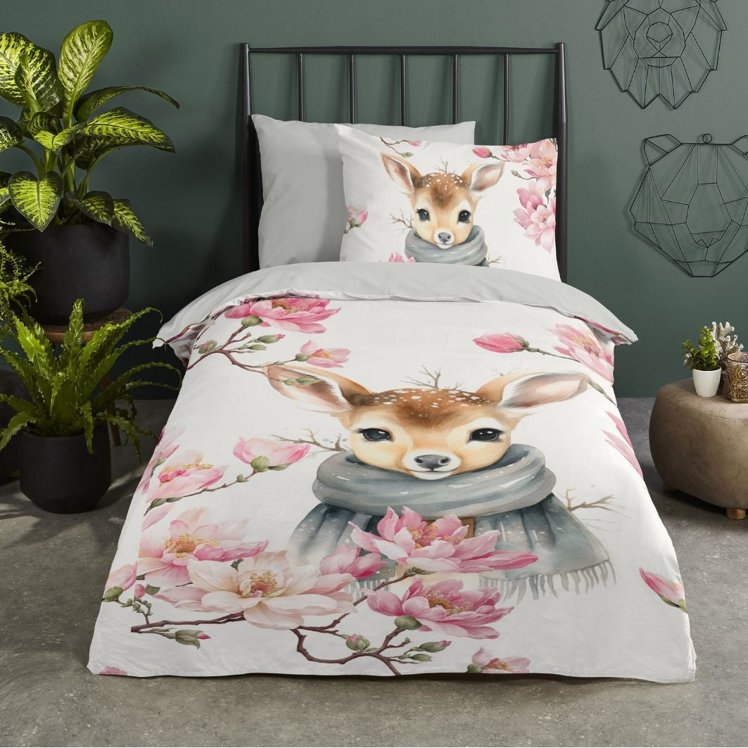 Good Morning kinderdekbedovertrek Leone - katoen - eenpersoons (140x220 + 60x70 cm)