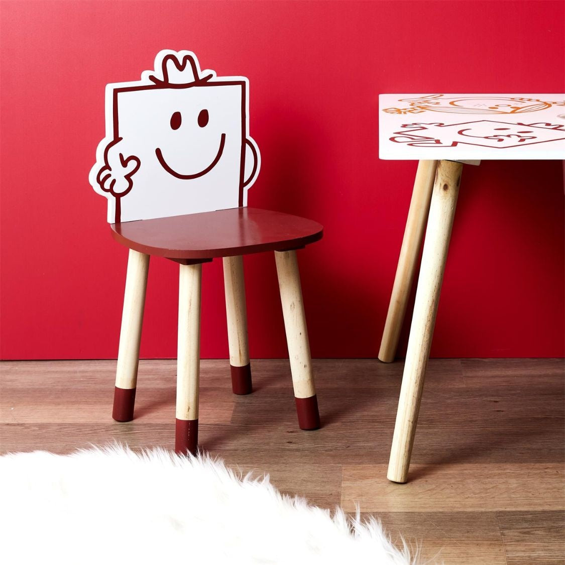 Kinderstoel Monsieur Costaud - rood