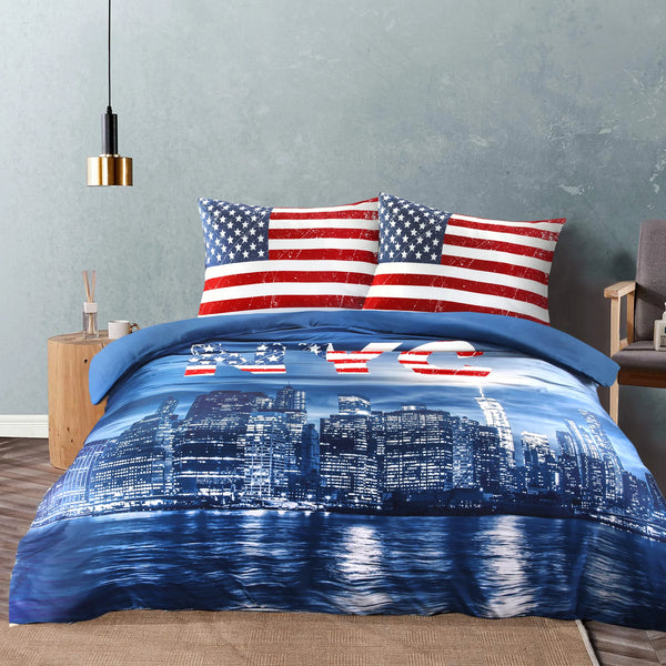 Decoware dekbedovertrek New York - microvezel