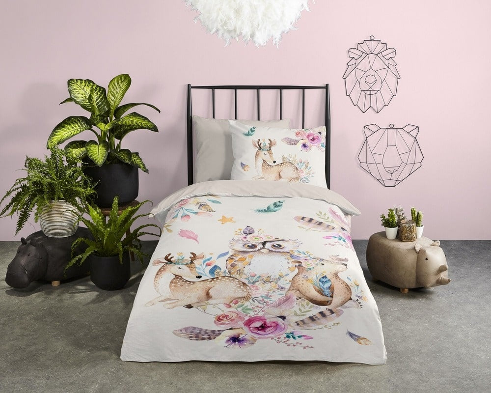 Pure kinderdekbedovertrek Meandra - microvezel - eenpersoons (140x220 + 60x70 cm)