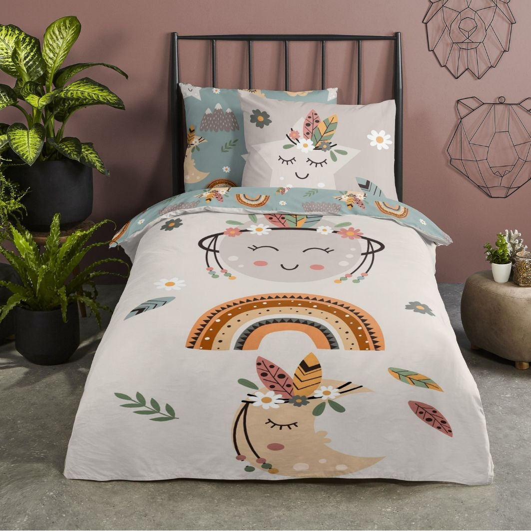 Pure kinderdekbedovertrek Momo - microvezel - eenpersoons (140x220 + 60x70 cm)