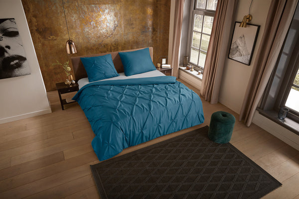 Pure dekbedovertrek Plooi - Petrol - Microvezel