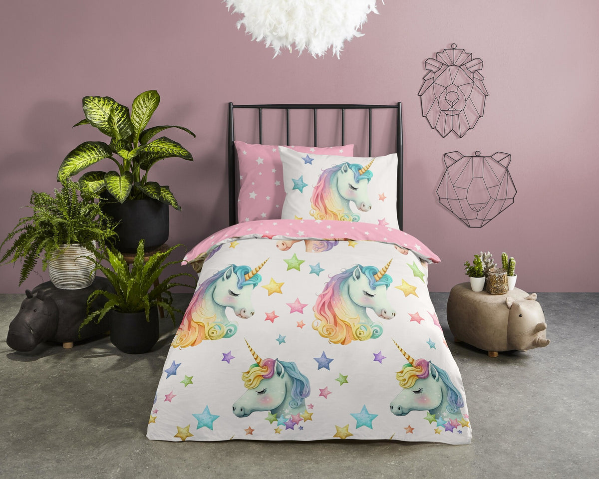 Pure kinderdekbedovertrek Fancy - microvezel - eenpersoons (140x220 + 60x70 cm)