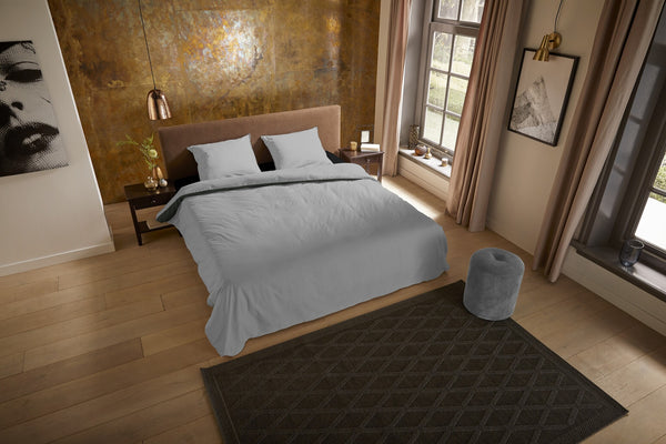 Pure dekbedovertrek Uni - Grijs - Microvezel