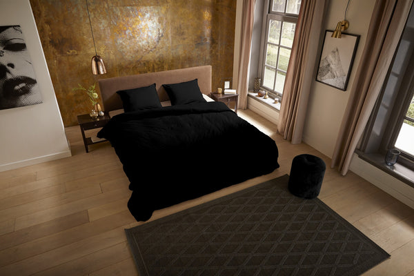 Pure dekbedovertrek Uni - Zwart - Microvezel