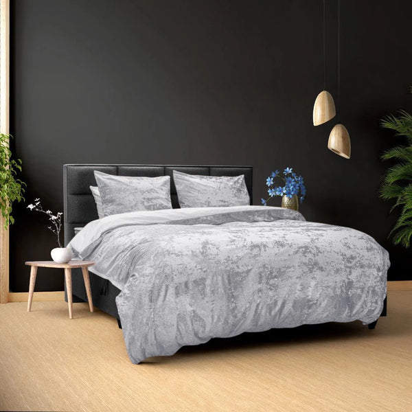 Sleeptime dekbedovertrek - velvet - grijs