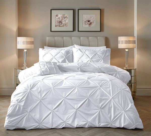 Sleeptime dekbedovertrek Pintuck wit - Velvet