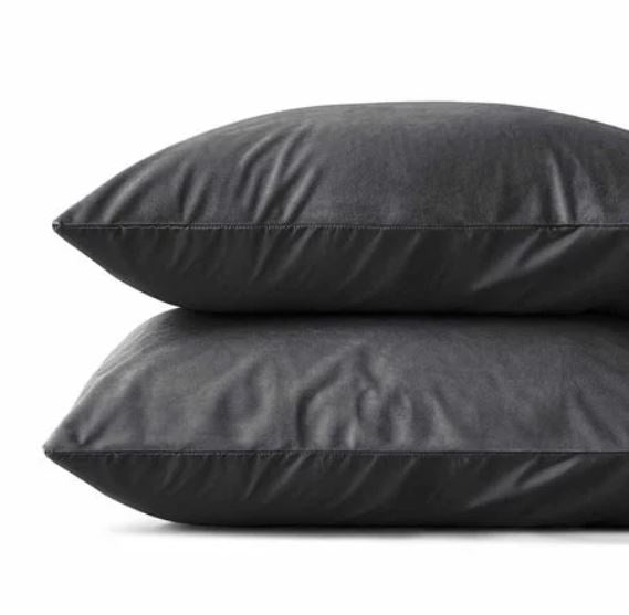 Sleeptime Kussensloop (Per 2 st) -  Antraciet - Velvet