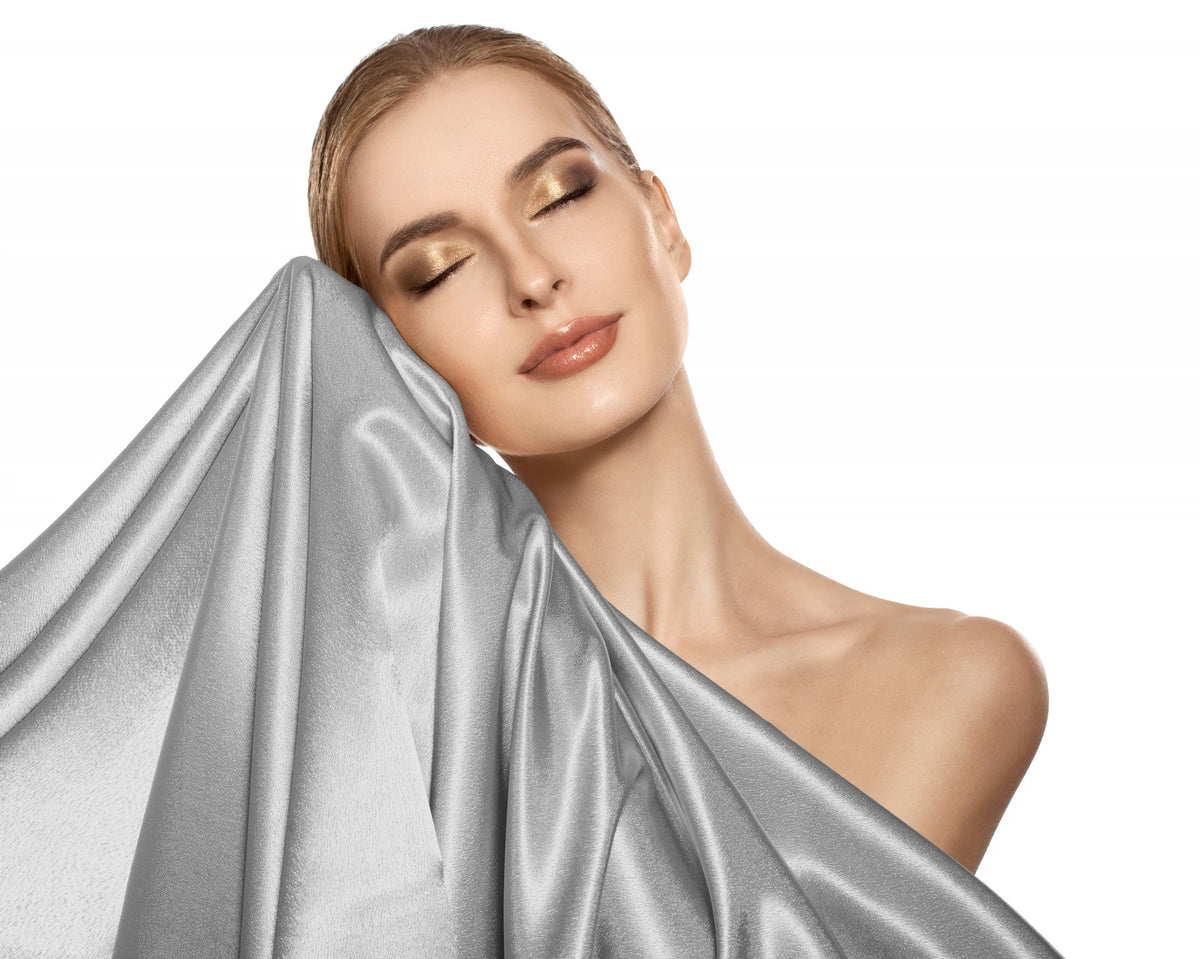 Sleeptime Beauty Skin kussensloop Zilver - Glans Satijn - 60x70 cm