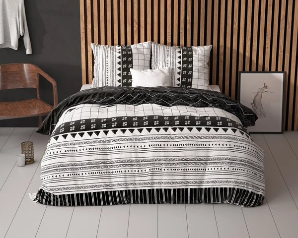 Sleeptime dekbedovertrek Artic Stripe - polykatoen - Lits Jumeaux (240x220 + 2st. 60x70 cm)
