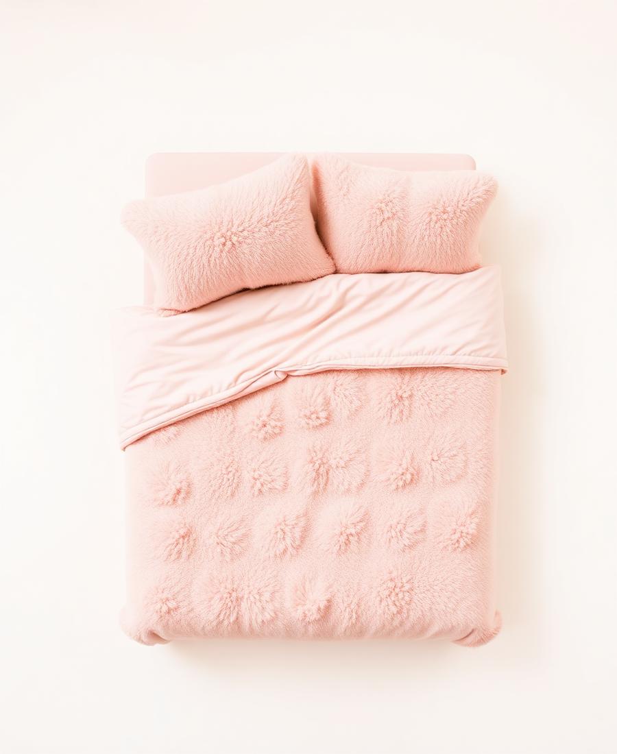Dubbelzijdig <em>Teddy Fleece</em>.<br>Heerlijk warm.