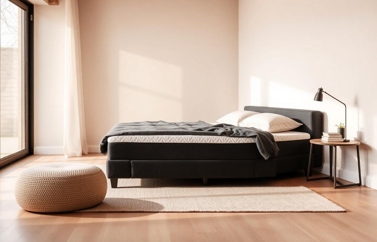 Opgemaakt bed met zacht beddengoed